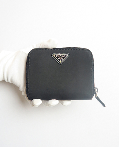 Prada Zip Around Bifold Wallet, front view